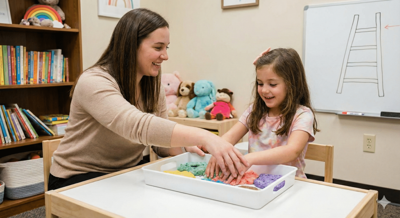 Effective OCD Treatment in Cook County, IL. child playing with slime