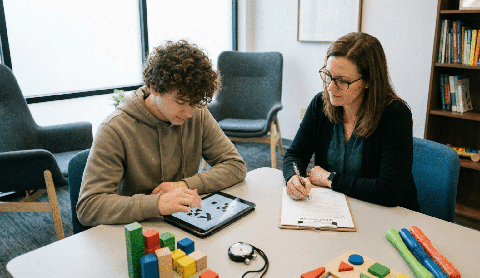 ADHD Testing & Treatment for Children in Cook County, IL. Teen boy taking a test